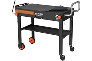 Walpreson Grill Table for Blackstone Griddle, Grill Carts Outdoor With Wheels, Used for 17 Inch Or 22 Inch Griddle, Foldable Quickly Ninja Stand Suitable for Travel/Camping And Outdoor Meals