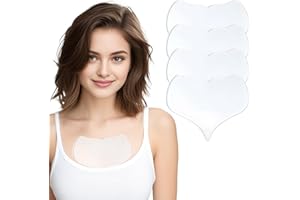 4PCS Anti Wrinkle Silicone Chest Pads, Reusable Transparent Silicone Wrinkle Patches for Chest, Neck and Decollete, Skin-Frie