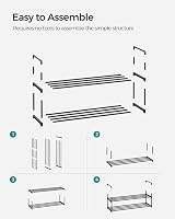 SONGMICS 2-Tier Shoe Rack Storage Organiser 30x92x34 cm Black LSA12BK view 6