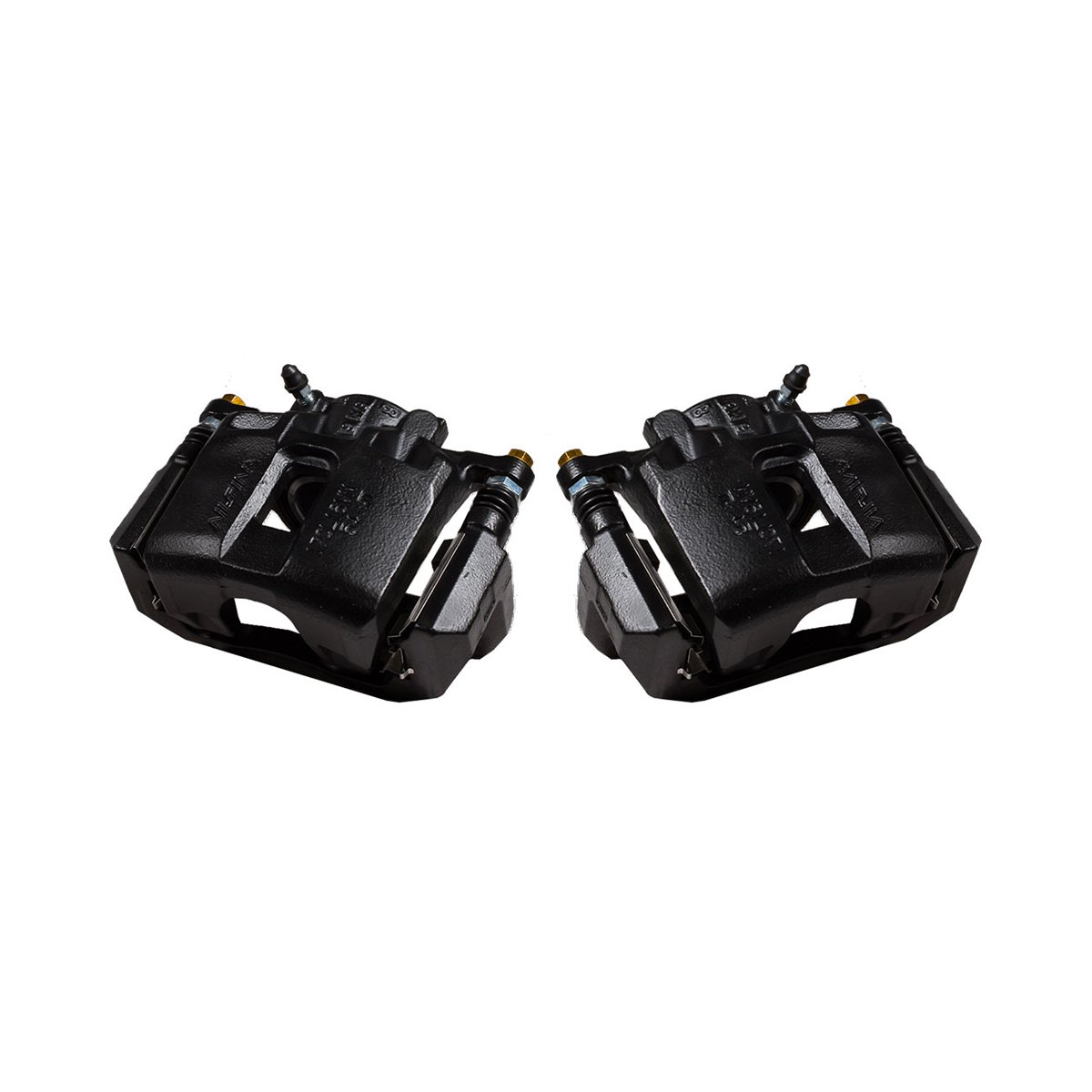 Amazon.com: CK00337 [ 2 ] FRONT Performance Grade Black Powder Coated  Semi-Loaded Caliper Assembly Pair: Automotive