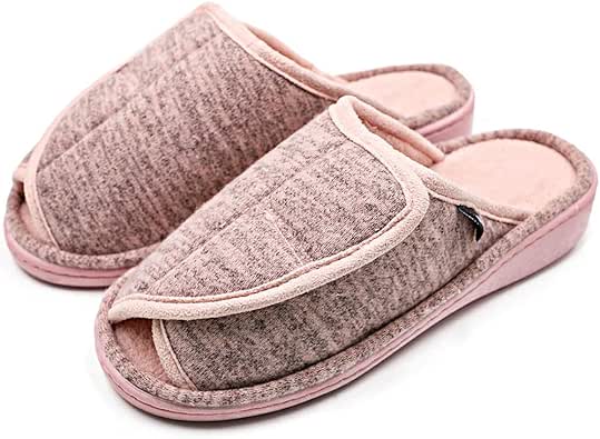 MEJORMEN Women's Slip On Slide Comfortable House Slippers Adjustable ...