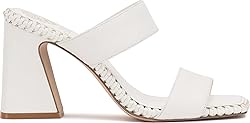 Vince Camuto Women's Kaden Heeled Sandal, Bianco, 7