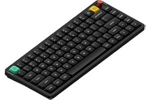 NuPhy Air75 V3 Hot Swappable Wireless Mechanical Keyboard, 84 Keys 75% Custom Low Profile Keyboard with Knob, RGB Backlit, Ga