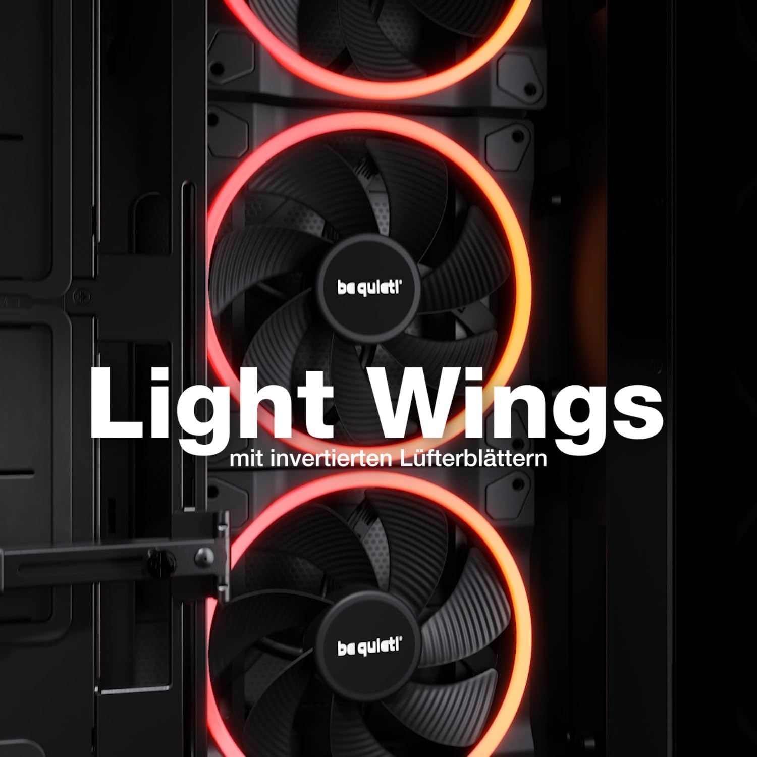 be quiet! Light Base 900 DX Black PC-Gehäuse, atemberaubender Panorama-Blick, Show Case, Dual Chamber Design, massiver ARGB LED-Streifen, invertiert und horizontal nutzbar, E-ATX Mainboard kompatibel 3