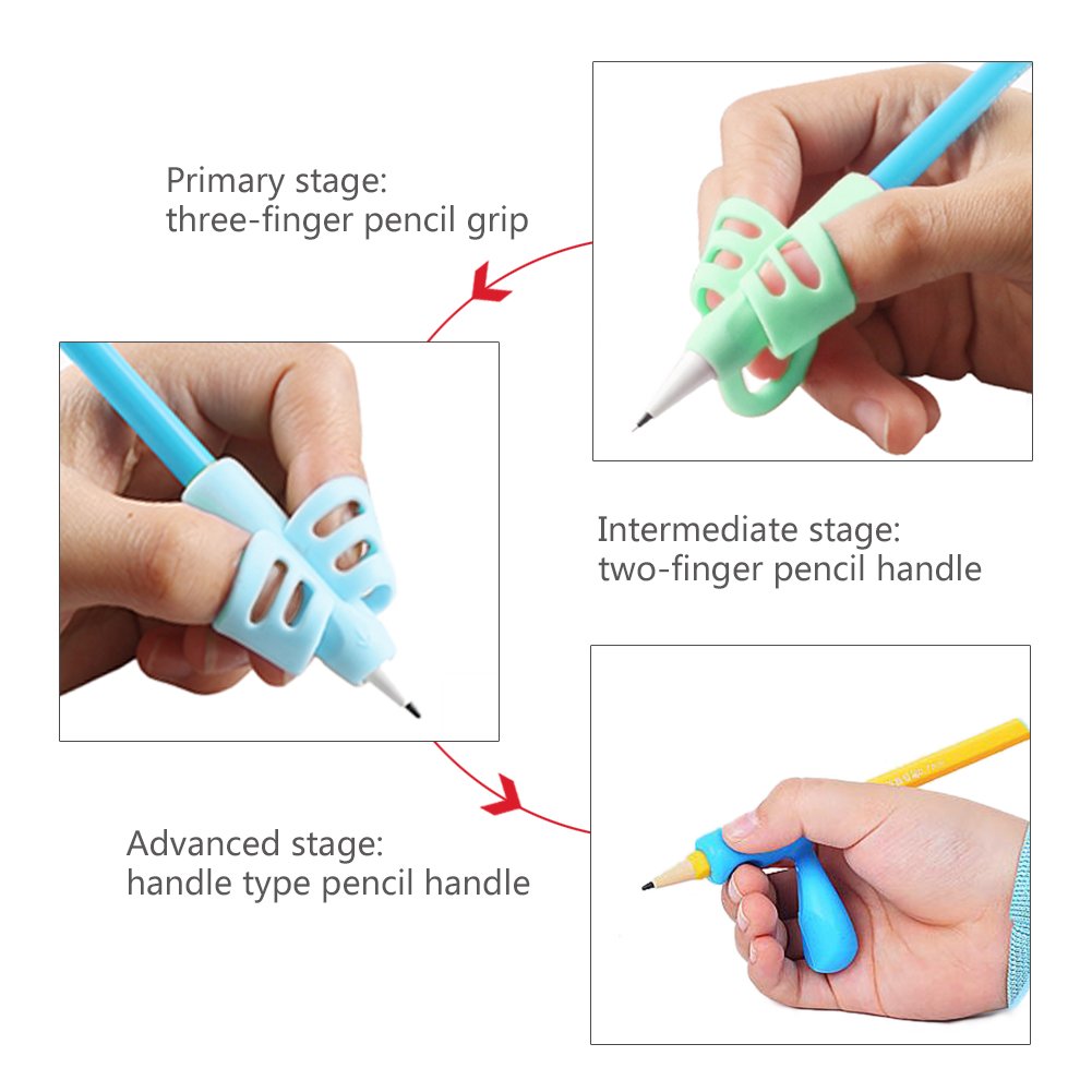 The Pencil Grip, Yuccer Silicone Ergonomic Pen Grip Correcting