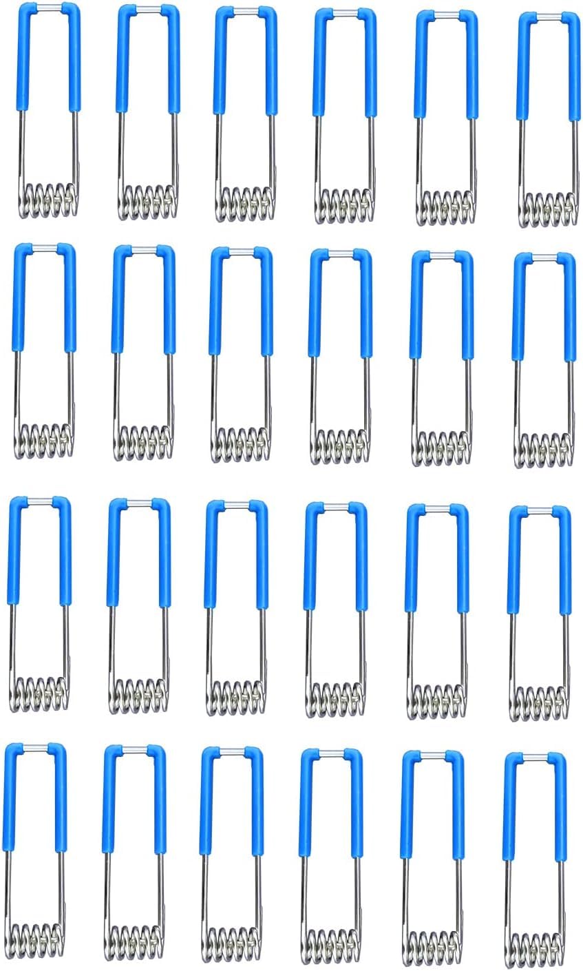 24 pcs Retaining Spring Clips Securing Clamps Light Fittings 1.4x60mm for GU10 MR16 Downlight Spotlight Recessed Ceiling Lighting