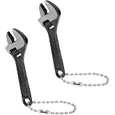 InnoHHustle 2 Pcs 2.5'' Tiny Adjustable Wrench, Mini Adjustable Wrench Locking Wrenchs Keychain Wrenchs Hand Knurl Tool for Repair Micro Equipment