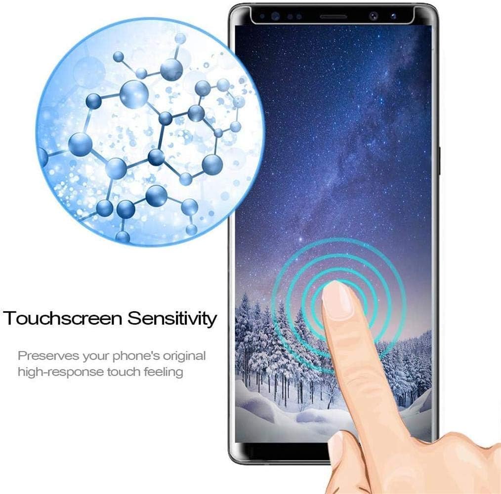 Galaxy Note 8 Screen Protector, (2-Pack) Tempered Glass Screen Protector [Force Resistant up to 11 pounds] [Full Screen Coverage] [Case Friendly] for Samsung Note 8