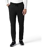 Carhartt Force Cross-Flex Scrubs for Knit Men, Straight Leg Tapered Scrub Pants - Black, S