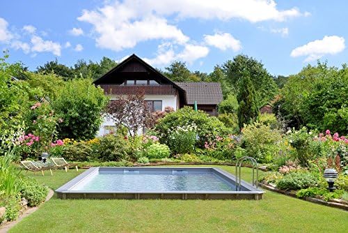4 Height Pool Wood odysséa 1.46 m Liner Light Grey