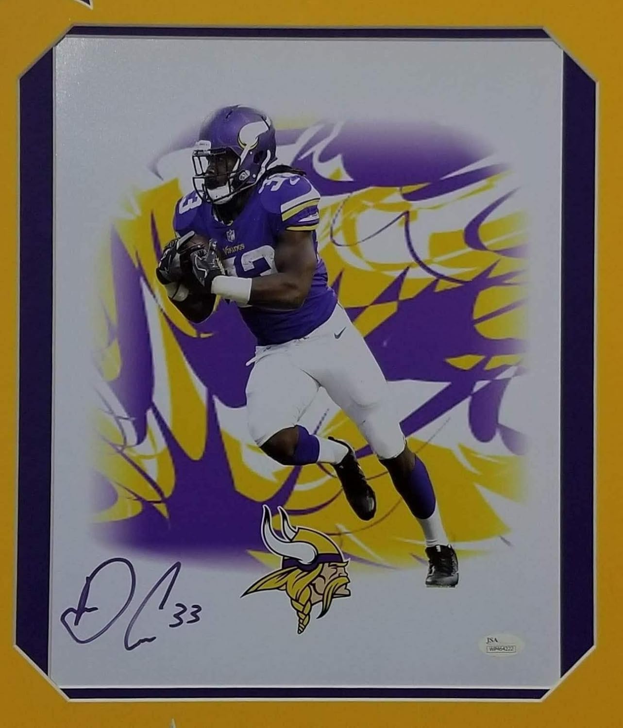 dalvin cook autographed helmet