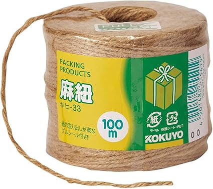 Amazon コクヨ 麻紐 チーズ巻き 100m ホヒ 33 荷造りひも 凧糸 文房具 オフィス用品
