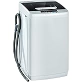 Giantex Full Automatic Washing Machine, 2 in 1 Portable Laundry Washer, 8.8lbs Washer and Spinner Combo, 1.04 cu.ft 10 Programs Built-in Drain Pump, Energy Saving Top Load for Apartment Dorm