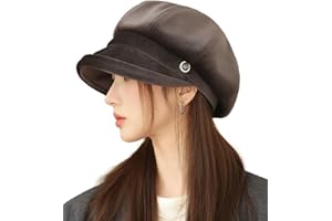 URAWOW Newsboy Cap for Women with Visor Fall Beret Hats for Women Ladies Slouchy Fashion Accessories Classic Casual