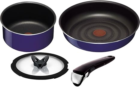 Amazon Co Jp ティファール 鍋 フライパン 4点 セット インジニオ ネオ サファイア セット4 ガス火 ヒーター専用 L Ih非対応 ホーム キッチン