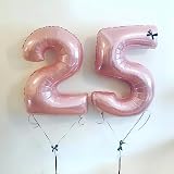 Lingqiang 40'' Pink Number Balloon 0-9 Foil Self-Inflating 9th Birthday view 9