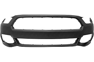 MBI AUTO - Primered, Front Bumper Cover Fascia for 2015 2016 2017 Ford Mustang W/Out Tow Holes 15 16 17, FO1000704