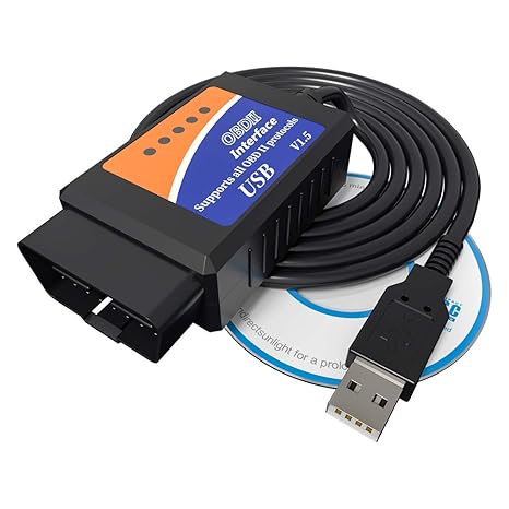 vdiag ELM327 USB Interface V1.5 OBDII OBD2 Auto Scanner Diagnosewerkzeug Kabel