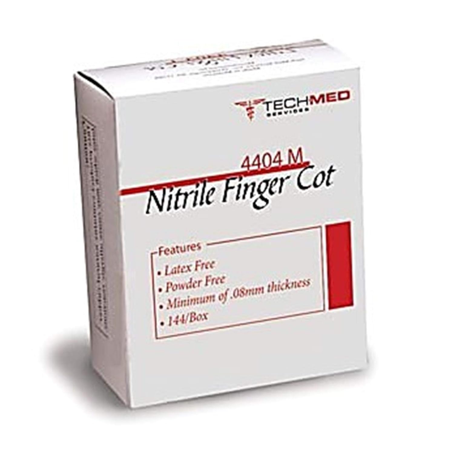 Dukal TEC 4404M TechMed Nitrile Finger Cot Pack of 144 0.08 mm