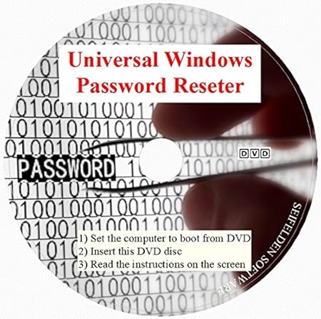 Universal Windows Password Reset DVD Disc Compatible for Windows 10, Windows 7, Windows Vista, Pro XP 32-bit 64-bit All Password Recovery Dell HP Acer Asus Sony Gateway Toshiba IBM Lonovo ⭐⭐⭐⭐⭐