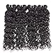 Water Wave Bundles With Closure 10 Inch 4 Bundles With Lace Closure Free Part 4x4 Wet Wave 8A Brazilian Human Hair Extension