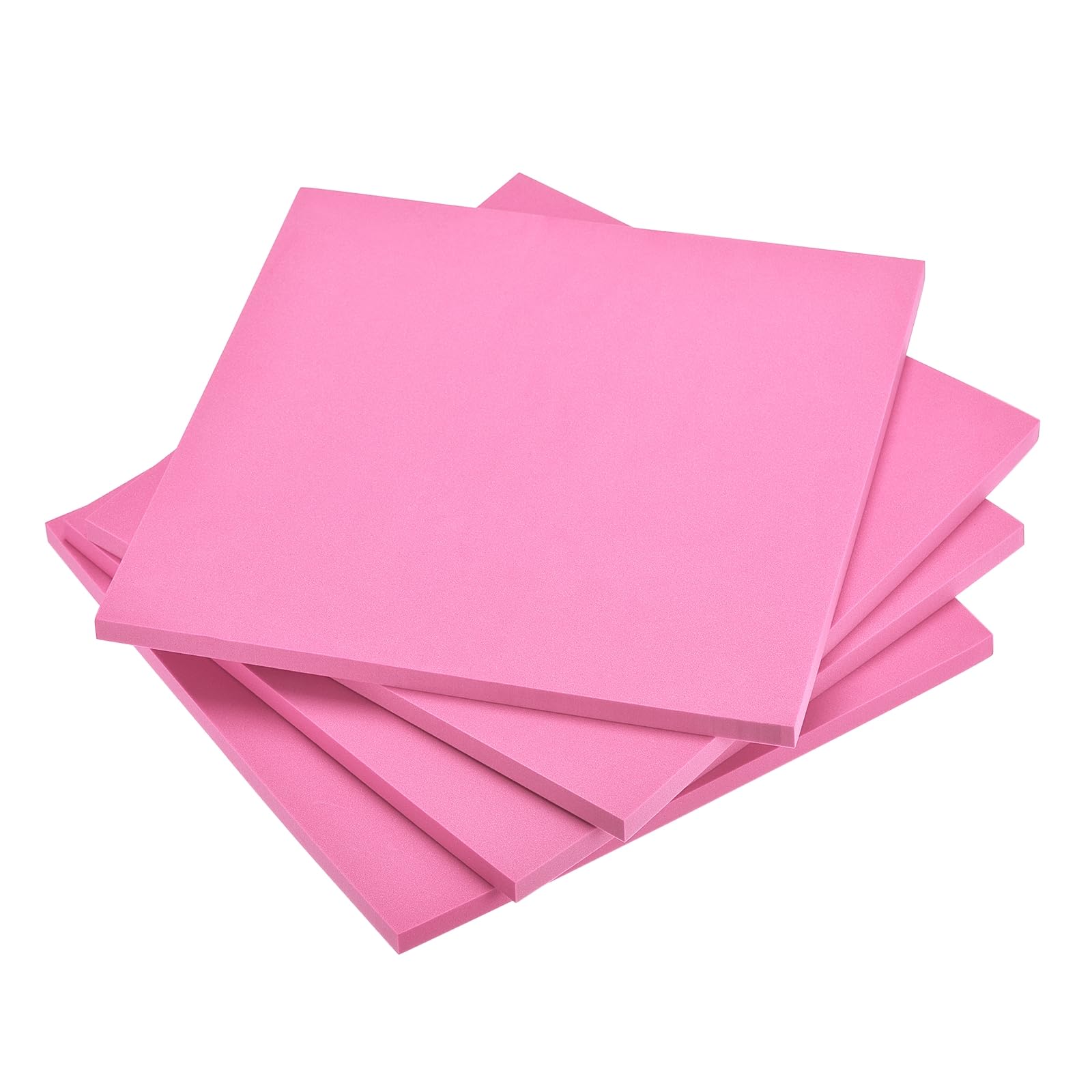 DMiotech 4 Pack 9.8 x 9.8 Inch 10mm Thick EVA Foam Sheets for Arts and Crafts Craft Foam Sheets Pink