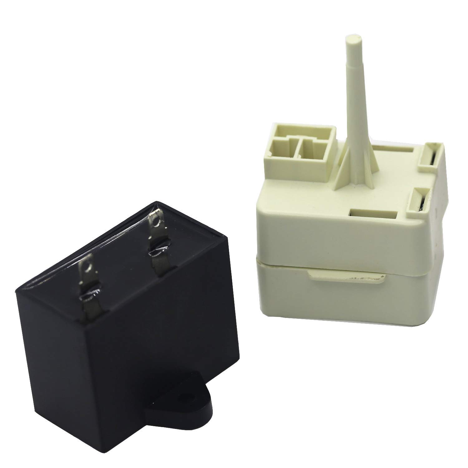 W10613606 Refrigerator Compressor Start Relay and Capacitor by Seentech - Compatible with Whirlpool, Kenmore, fridges. Replace Part Number: W10416065, PS8746522, 67003186 (1 Pack)
