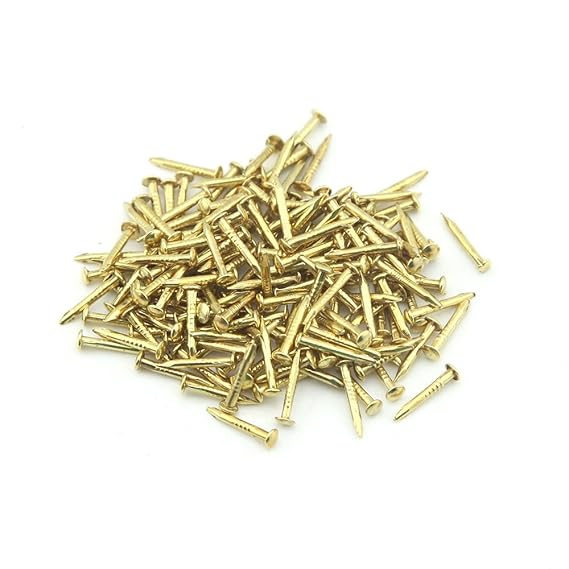 Kleine Nägel für Erstfalz Multi-Purpose DIY Nägel DIY dekorative Boxen Zubehör 1 * 8mm Goldene 500pcs Großhandel
