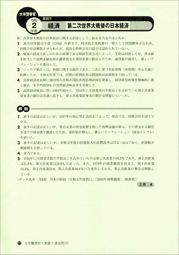 大卒警察官 教養試験 過去問350 22年度 公務員試験 合格の500シリーズ10 資格試験研究会 本 通販 Amazon