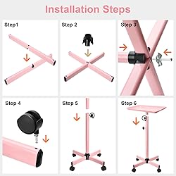 JOSTZHXIN Salon Tray, Height Adjustable Salon SPA