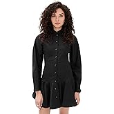Ganni Women's Stretch Cotton Buttoned Mini Dress