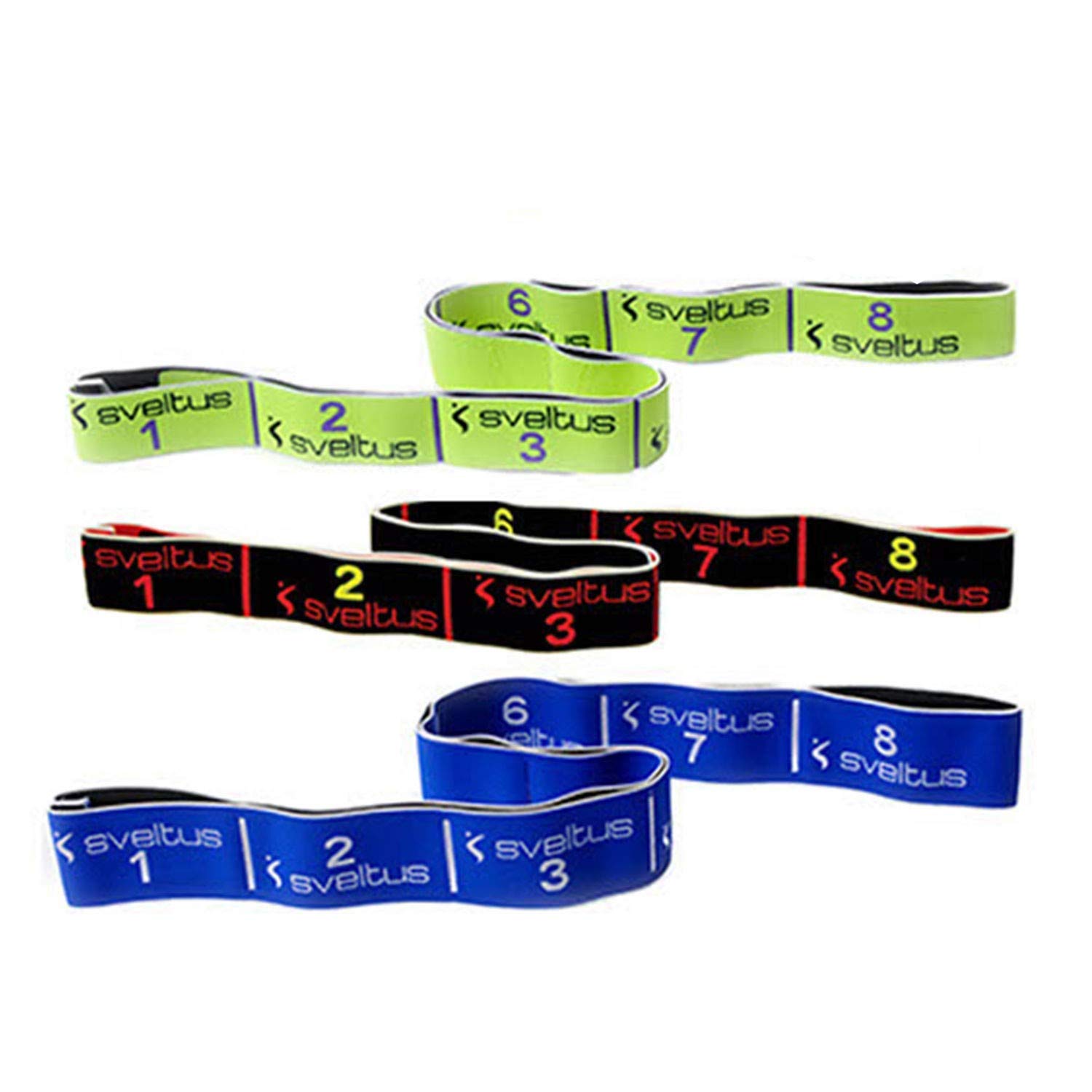 Sveltus Set of 3 Elastic Resistance Bands 10/15/20 kg