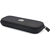 PROHAPI Hard Stethoscope Case, Lightweight Thin Stethoscope Holder Storage Pouch for Littmann Classic III, Lightweight II S.E, Cardiology IV, MDF Acoustica Deluxe Stethoscopes (Black)