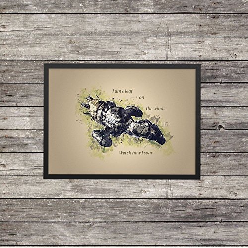 Serenity Poster | Leaf on the wind | Minimalist Poster | Firefly Poster | Serenity art | Watercolor print|no frame or mat included