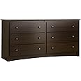 Prepac Fremont 6 Drawer Dresser, Espresso