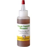 Liquid Vegetable Rennet - Double Strength Microbial Rennet for Home Cheese Making - NON-GMO, Gluten-Free, Easy to Measure &amp; Use (2 oz)