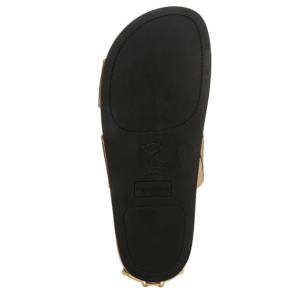 FRANCO SARTO WOMENS BRITT SLIDE SANDAL GOLD 8 M