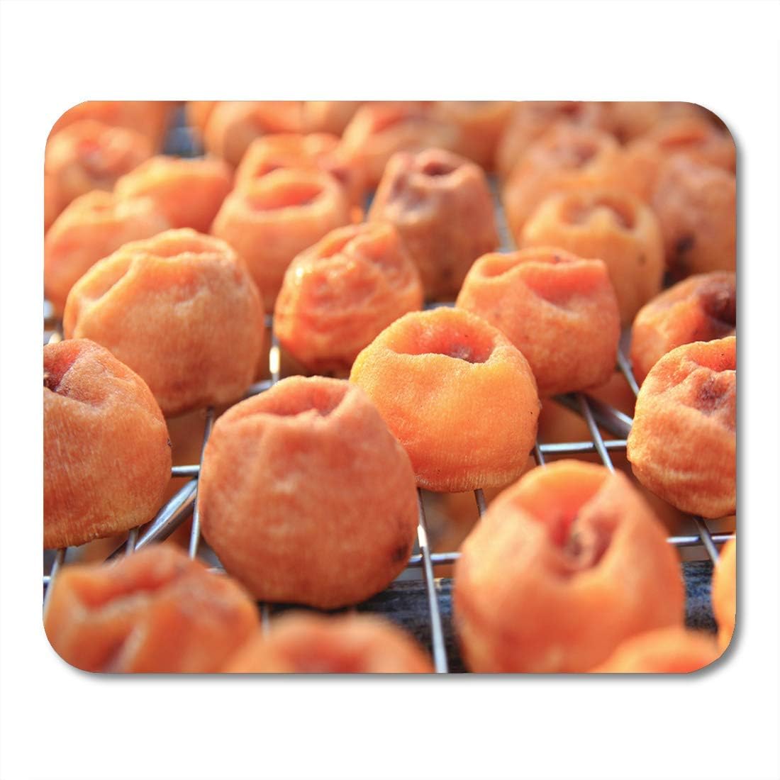 Mouse Pad Orange Making Dried Persimmon During Windy Autumn in Taiwan Mousepad for Notebooks,Desktop Computers Mouse Mats, Office Supplies