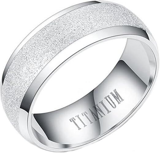 Amazon Y Ying サージカル ステンレス メンズ リング 指輪 結婚 指輪 かっこいい 男性用指輪 Titanium刻印有 艶消し Ring ジュエリー 通販