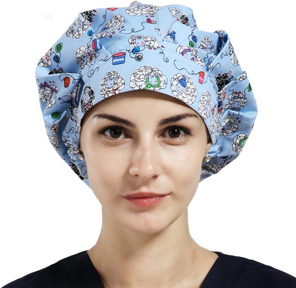 ANNO Work Hat Bouffant Scrub Cap One Size Multi Colors