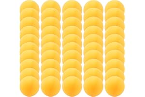 Luejnbogty 50 pcs 40 mm Table Tennis Training Balls, Pong Balls, Yelow/White Random