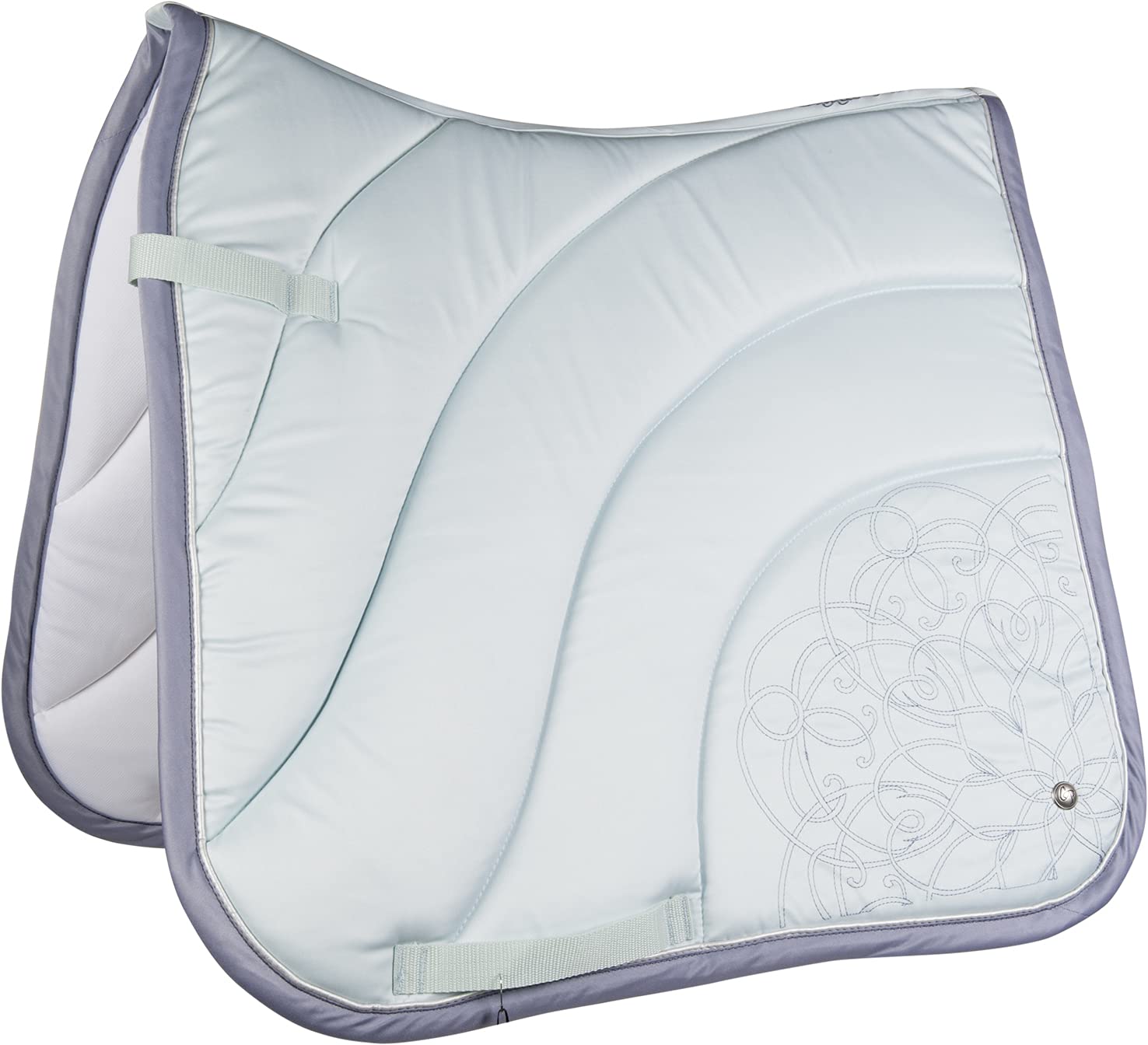 HKM Melody Flower Saddle Cloth Aqua Pony Gp