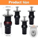 Fozuanei 4x Universal Toilet Seat Screws Fittings WC Blind Hole Hinges Bolts view 2
