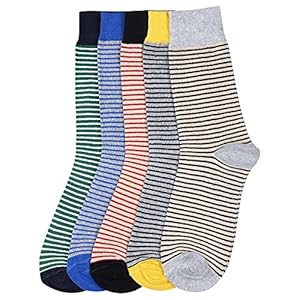STOP to start by Shoppers Stop Men Striped Socks (Set Of 5)