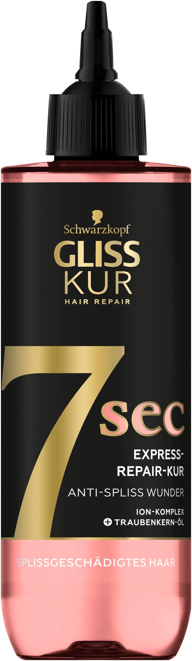 Gliss Kur 7 Sec Express Repair Split Ends Miracle (200 ml), Hair Treatment. Repairs Hair in Just 7 Seconds, Strengthens & Protects From Breakage