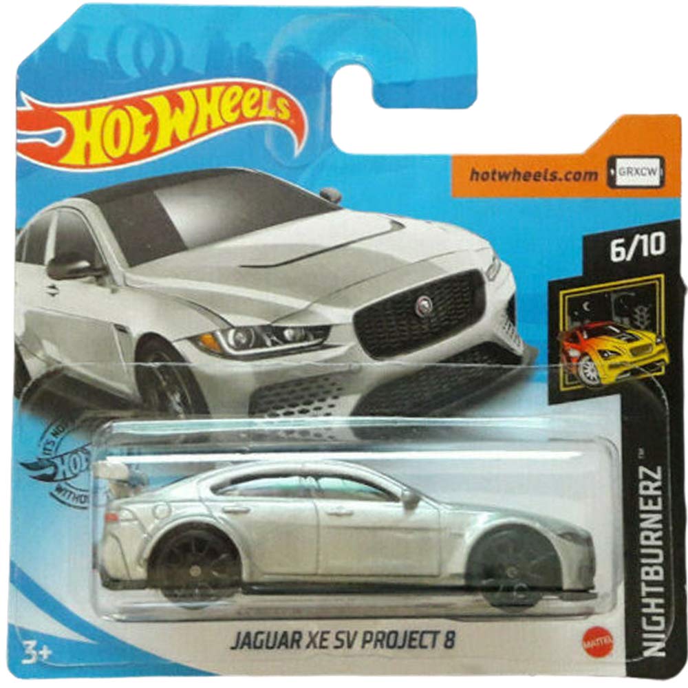 Hot Wheels Jaguar XE SV Project 8 Nightburnerz 6/10 2020 Short card