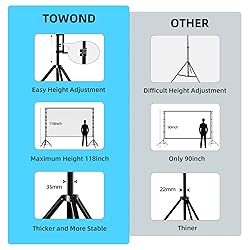 TOWOND Projector Screen and Stand, 180 inch Outdoor