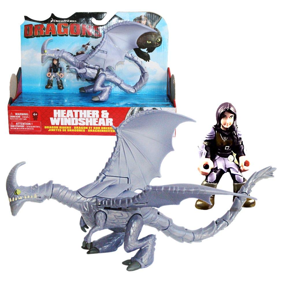 Dragons Action Game Set Dragon Windsher and Dragon Rider Heather