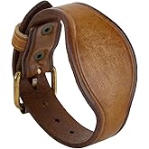 CABODYALS Brwon Adjustable Cowhide Leather Bracelets With Alloy Clasps Vintage Punk Cuff Wide Wristband Leathers Rope Minimalist Style Jewelry for Men Women Clothing Accessories Birthday Gift Craft