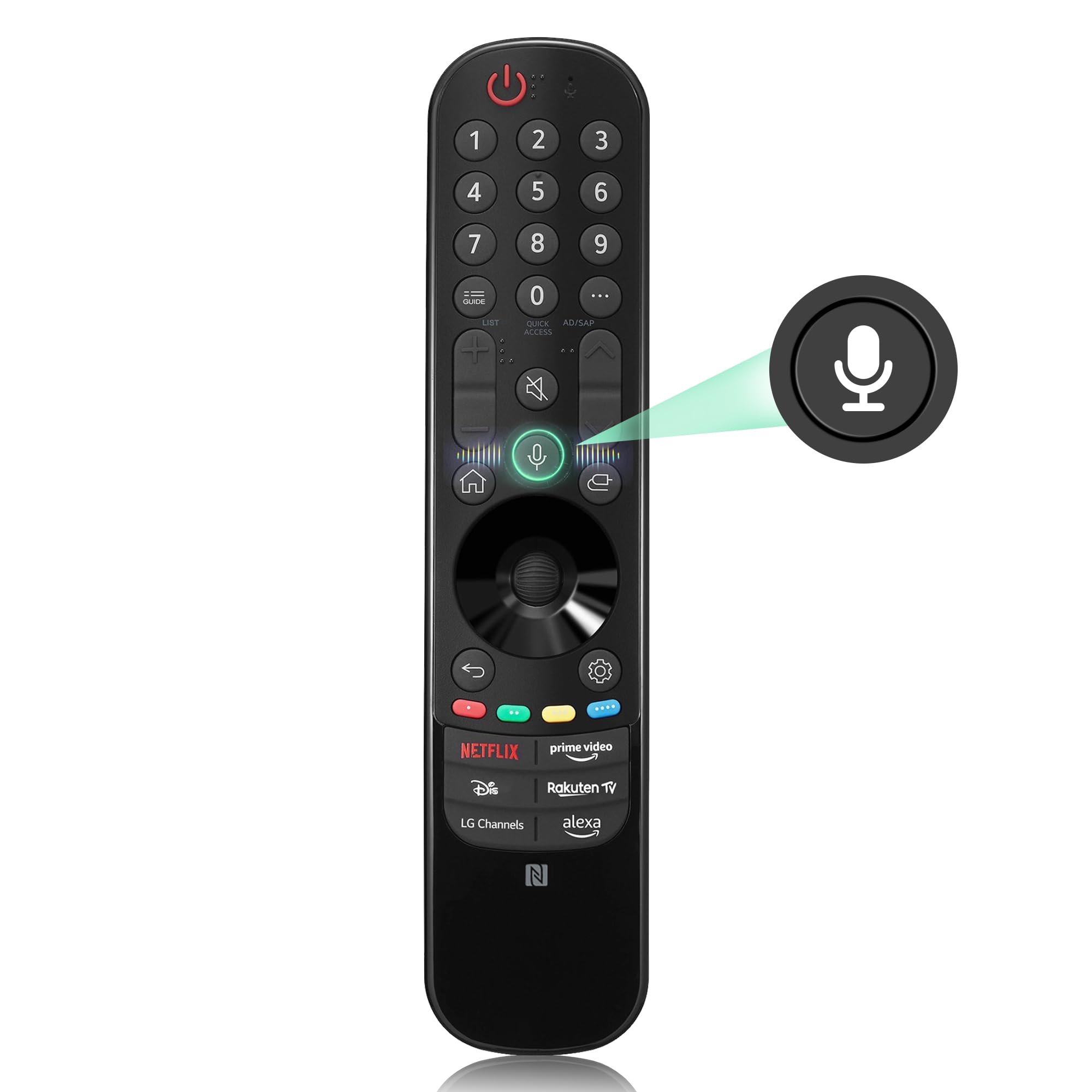 Voice Magic Remote for LG Smart TV Remote Control Replacement for AN-MR20GA MR19BA MR21 MR22 MR23 GA GN GC,for 2019-2025 LG OLED QNED NanoCell UHD 4K 8K Smart TV, with Pointer and Voice Function